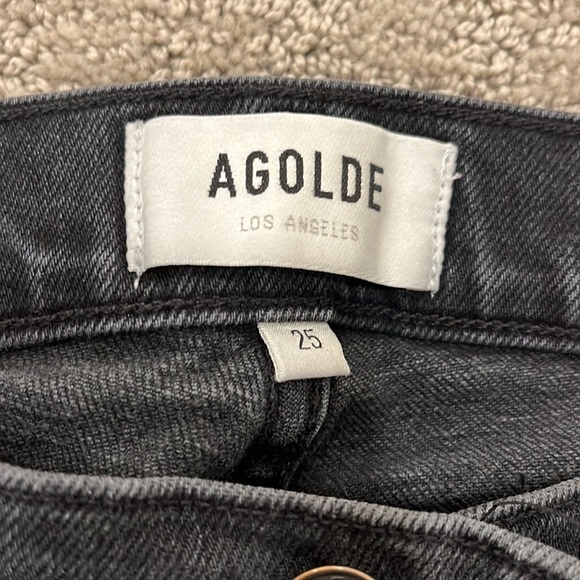 Agolde washed black skinny jeans - Picture 2 of 3